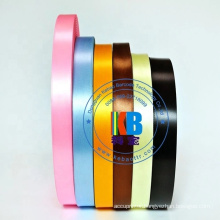 Customized Size Polyester Taffeta Fabric Ribbon White Washable Garment satin ribbon